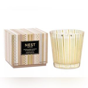 NWT! NEST crystallized ginger & vanilla bean 3-wick candle